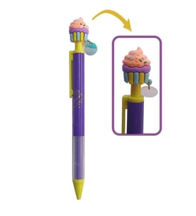Cupcake Versatil Kalem Mor 1 Adet Pasta Kapkek Figürlü 0,7 Uçlu Kalem Hediye Kalem Sevimli Kalem