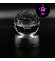 Satürn Çemberinde Yürüyen Kız Işıklı Cam Küre 8cm*6cm