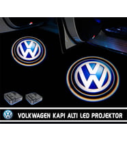 Volkswagen Araçlar İçin Pilli Yapıştırmalı Kapı Altı Led Logo