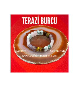 Terazi Burcu Doğal Taş Roleks Bileklik