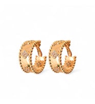 VNCLF Model Kalın Halka Çelik Küpe (Gold)
