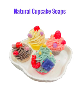 Natural Cupcake Soap Set/ Doğal Cupcake Sabun seti (4'lü)