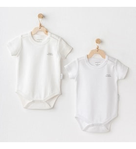 Andywawa Ac25211 Short Sleeve 2'li Basic Body Ekru