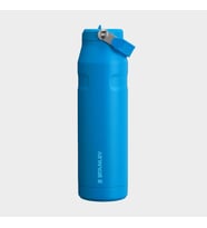 Stanley Iceflow™ Aerolight™ Flip Straw 2.0 Pipetli Su Şişesi, Mavi (Azure), 1.06 Litre (Çok Renkli)