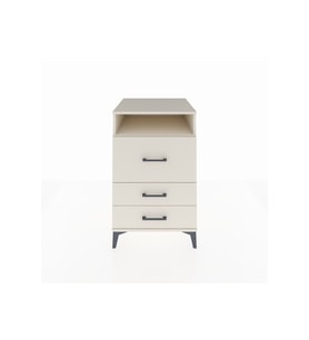 Kronos Komodin Tek Raflı 3 Çekmeceli 60x59x96 Aytaşı-Aytaşı
