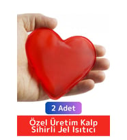 Özel Üretim Kalp Şeklinde El Isıtıcısı Kamp Gündelik Kullanım Sihirli Jel Isıtıcı Cep Sobası 2 Adet
