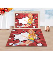 BK Gift Kişiye Özel Kadın Karikatürlü 1000 Parça Profesyonel Puzzle-42