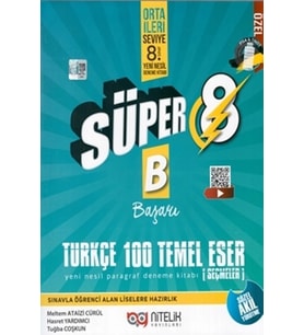 Nitelik Yayınları Süper Türkçe 100 Temel Eser Paragraf Deneme Kitabı