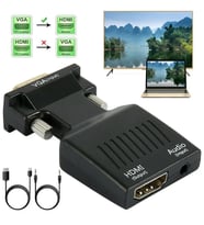 VGA TO HDMI Adaptörü 1080P Full HD HDMI Dönüştürücü