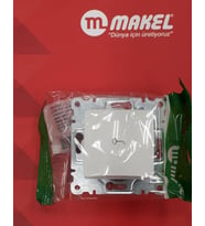 Makel lıllıum Beyaz Kapı Otomatiği Butonu - Çerçevesiz