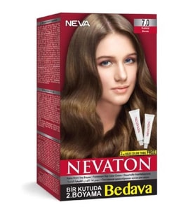 Nevaton Kalıcı Krem Saç Boyası 7.0 Kumral