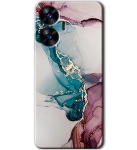 Realme C55 Kılıf HD Desen Baskılı Kılıf - Liquid Mermer