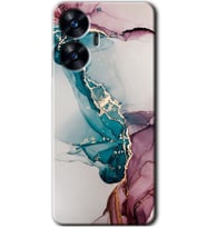 Realme C55 Kılıf HD Desen Baskılı Kılıf - Liquid Mermer