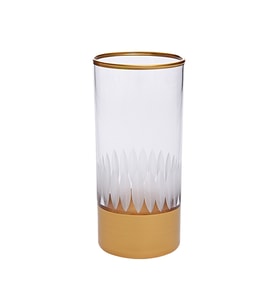 Decorium Su Bardağı Çizik Kesme Gold GD10
