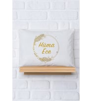 Pia Baby Premium %100 Pamuk İsme Özel Kız Bebek Yastık Kılıfı 35*45 cm 5064-12