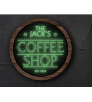 BK Gift Kişiye Özel Led Işıklı Yuvarlak Bar Tabelası, Işıklı Tabela, Bar Dekorasyonu, Duvar Dekoru, Home Bar Tabela-20