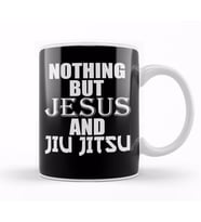 Nothing But Jesus And Jiu Jitsu BJJ Jiu Jitsu Kupa Bardak Porselen