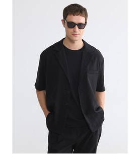 LCW Vision Siyah Regular Fit Kısa Kollu Erkek Ceket