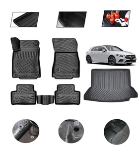 Mercedes A Serisi W177 Sedan Kulaklı 2021 Model 4D Bagaj Paspas Set