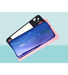 Tkgz - Oppo A9 2020 FULL KASA Arka Kapak Batarya Kapağı - MAVİ