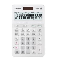 Casio JS-40B-WE Beyaz Profesyonel 14 Hane Masa Üstü Hesap Makinesi