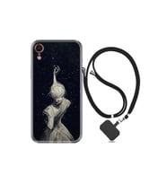 Apple Iphone Xr Kılıf Desenli Silikon Boyun Askılı Star Woman 1332