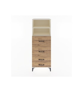 Hyperion Dolap 2 Raflı 4 Çekmeceli 60x44x163 Aytaşı-Çam
