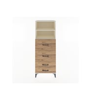 Hyperion Dolap 2 Raflı 4 Çekmeceli 60x44x163 Aytaşı-Çam