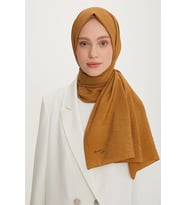 Armine Yazlık Jazz Şal Camel Kahve (Camel Rengi)