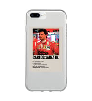 Iphone 7 Plus / 8 Plus Uyumlu Carlos Sainz Desenli Şeffaf Telefon Kılıfı
