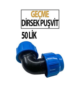 Puşvit 50’lik Geçme Dirsek – Dayanıklı Boru Bağlantısı