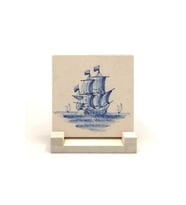 Hollanda Deseni Baskılı Taş Masaüstlük 10X10