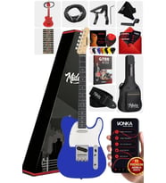 Midex TLX-50BL Tele Kasa Maple Klavye 2 Single-Coil Manyetik Elektro Gitar