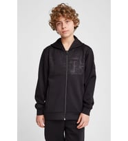 Çocuk Fermuarlı Kapüşonlu  Sweatshirt 25N-3135 (Siyah)
