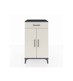 Hyperion Komodin 2 Raflı Tek Çekmeceli 2 Kapaklı 60x44x106 Antrasit-Aytaşı