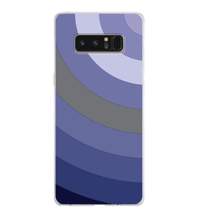 Samsung Galaxy Note 8 Kapak Renk Cümbüşü Tasarımlı Şeffaf Silikon Kılıf