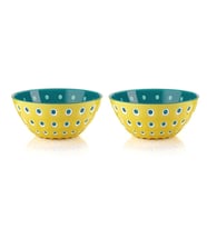 Guzzini Le Murrıne 2'li Kase Sarı Mavi 12 cm