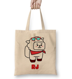 Bts Among Us Bt21 Rj 01 Bez Çanta Uzun Saplı