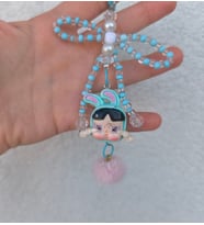 CryBaby Bileklikli Telefon Aksesuarı ve Anahtarlık 1 ADET (Mavi)