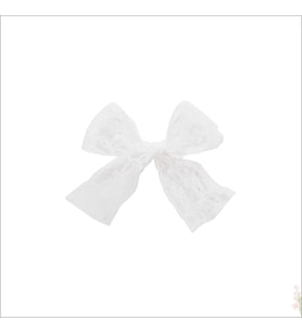 Güpür Dantel 10 Adet Fiyonk, 5,5 cm - Beyaz