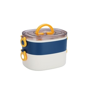 Lunch Box 1000 ML Tek Kat 3 Bölmeli Metal Kaşıklı Yeni Nesil Sefer Tası-FFLBOX10164