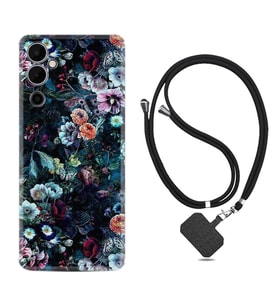 Tecno Pova 4 Kılıf Resimli Boyun Askılı İpli Desenli Silikon Great Flowers 1304