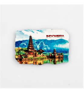 Endonezya Ulun Danu Fresco Magnet (Karışık)