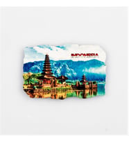 Endonezya Ulun Danu Fresco Magnet (Karışık)