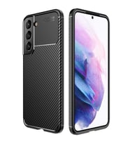 Galaxy S22 Plus Kılıf Zore Negro Karbon Tasarım Silikon Kılıf (Siyah)