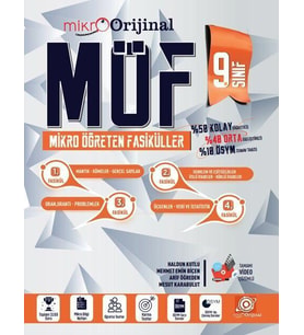 9. Sınıf Matematik MÖF Mikro Öğreten Fasiküller Orijinal Mikro