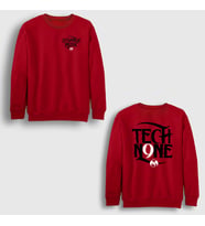 Presmono Unisex Kırmızı Strange Music Tech N9ne Sırt Baskılı Sweatshirt 540068tt