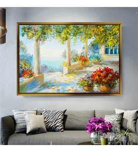 Altın Çerçeveli dekoratif tablo a198 (Gold)