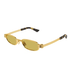 Bottega Veneta BV1381S 002 50 Unisex Güneş Gözlüğü (Altın)