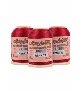 3 Adet Altınbaşak Oya ve Dantel İpi 20 gr - No: 074